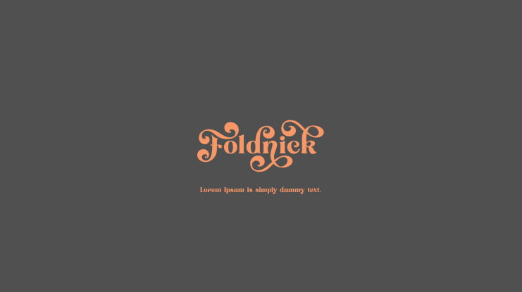 Foldnick Font