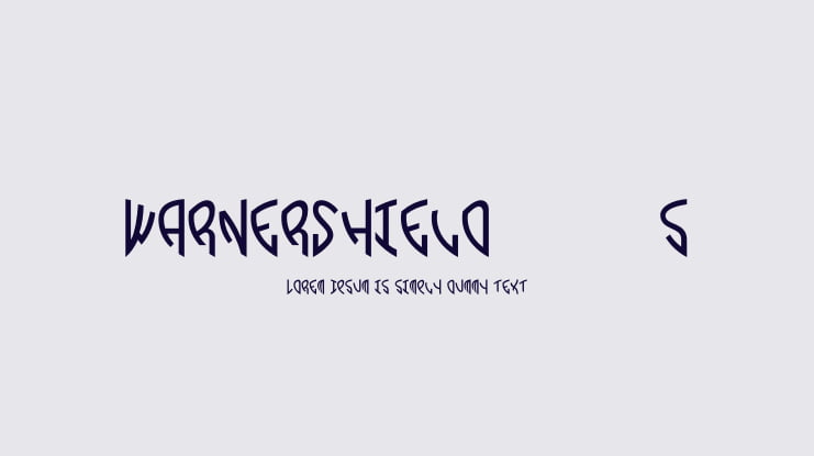WarnerShield 90's Font