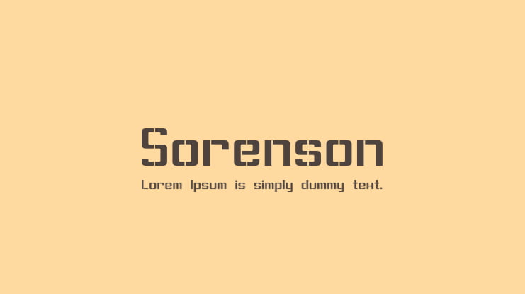 Sorenson Font Family