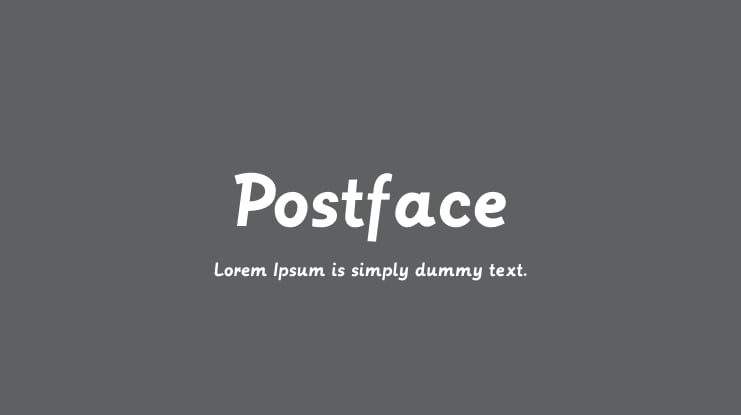 Postface Font
