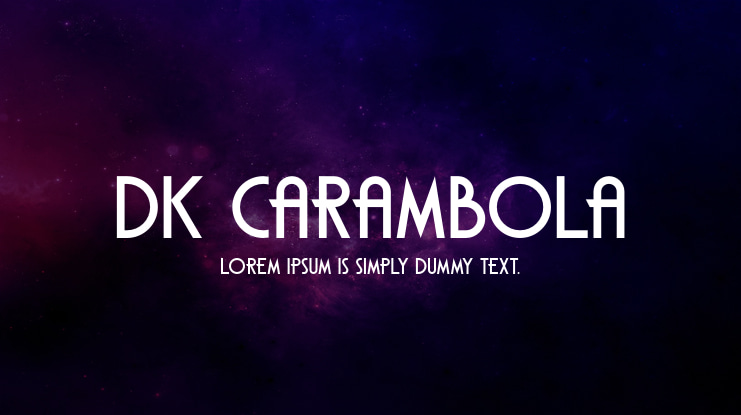 DK Carambola Font