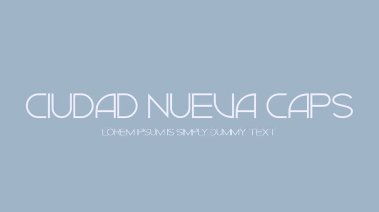 Ciudad Nueva CAPS Font Family