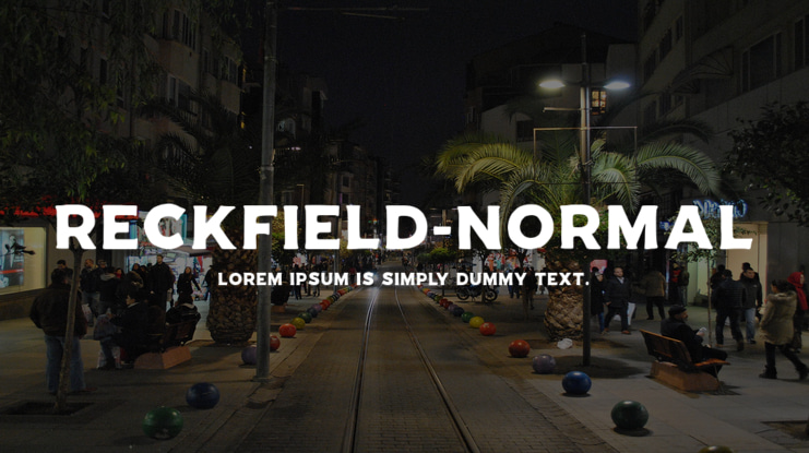 RECKFIELD-NORMAL Font