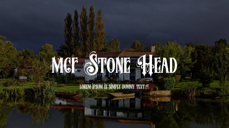 MCF Stone Head Font