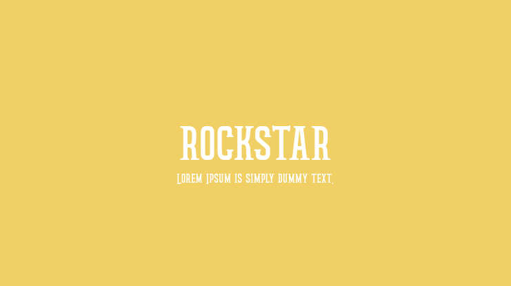rockstar Font Family
