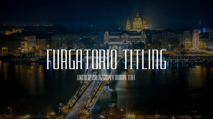 Furgatorio Titling Font Family