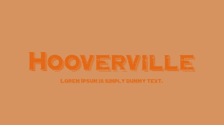 Hooverville Font