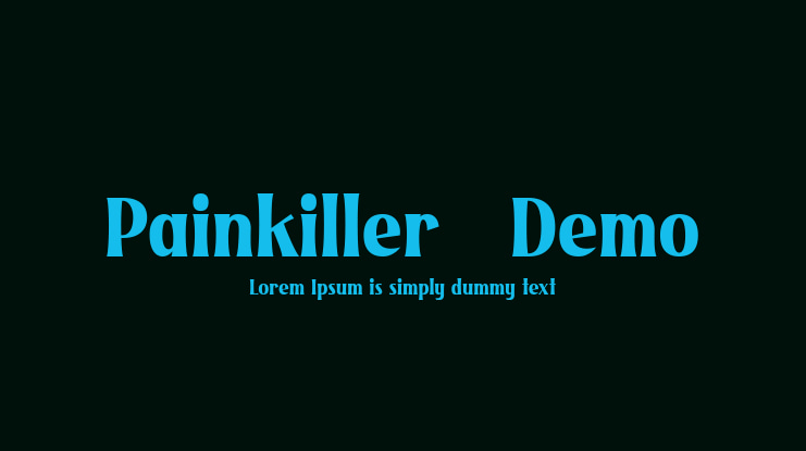 Painkiller - Demo Font