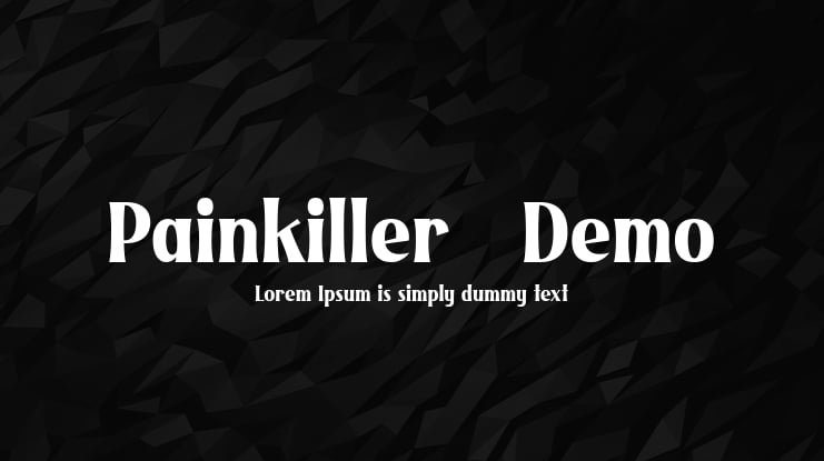 Painkiller - Demo Font