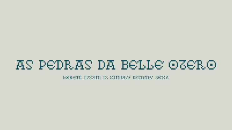 As pedras da Belle Otero Font