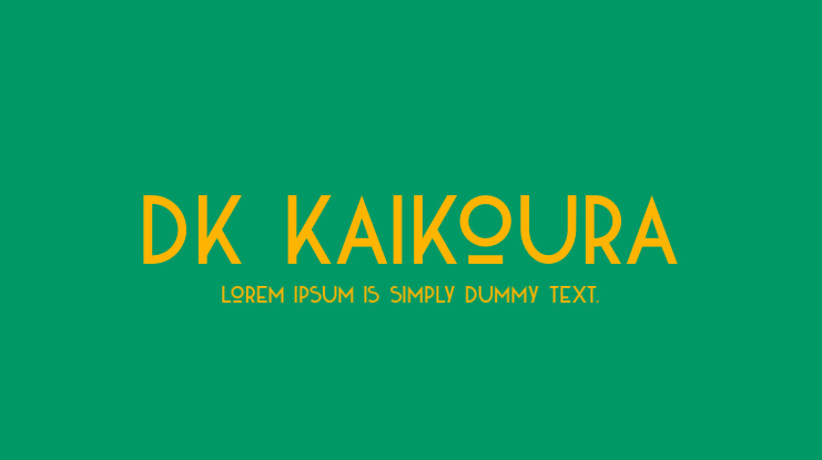 DK Kaikoura Font