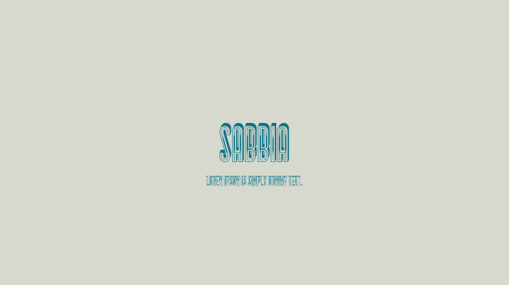 Sabbia Font