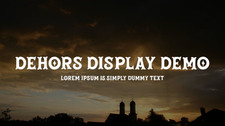 Dehors Display DEMO Font