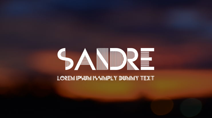 SANDRE Font