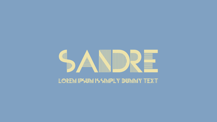 SANDRE Font