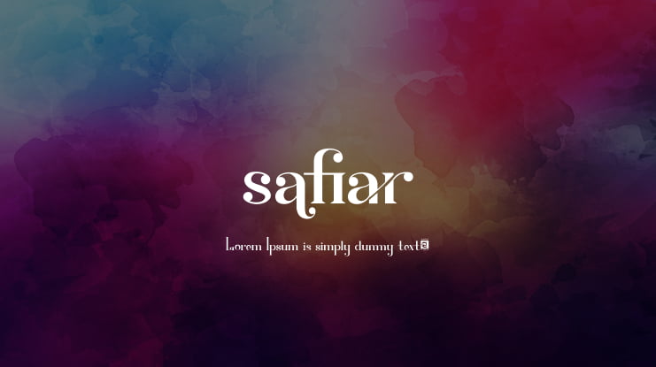 Safiar Font
