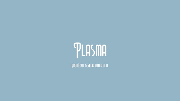 Plasma Font