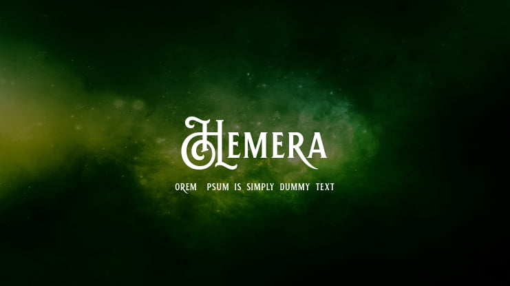 Hemera II DEMO Font