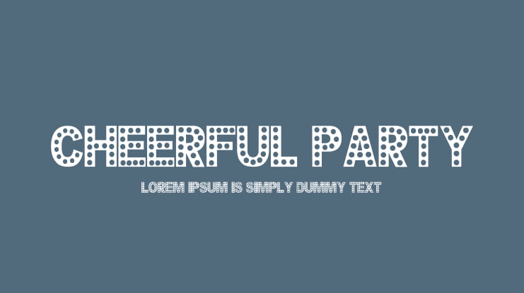 CHEERFUL PARTY Font