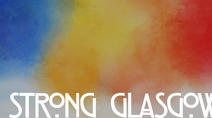 Strong Glasgow Font