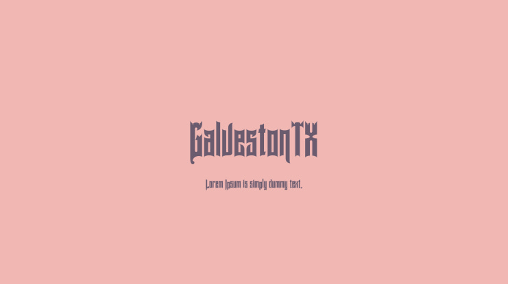 GalvestonTX Font