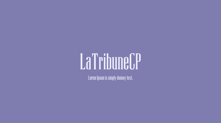 LaTribuneCP Font