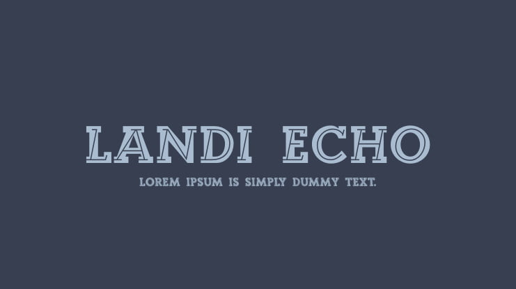 Landi_Echo Font