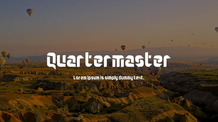 Quartermaster Font