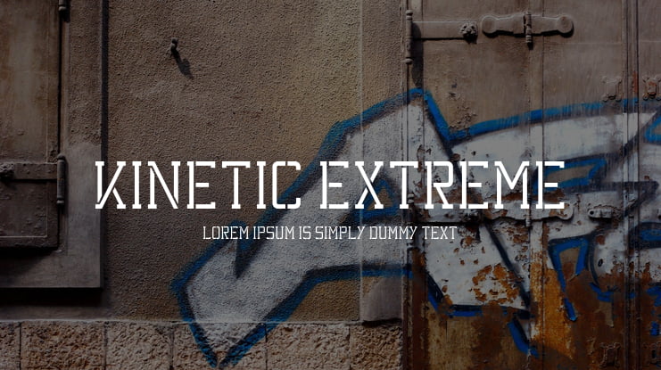 Kinetic Extreme Font