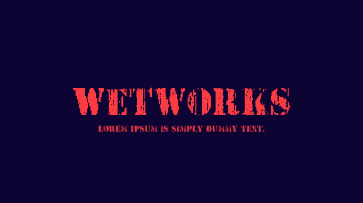 Wetworks Font Family