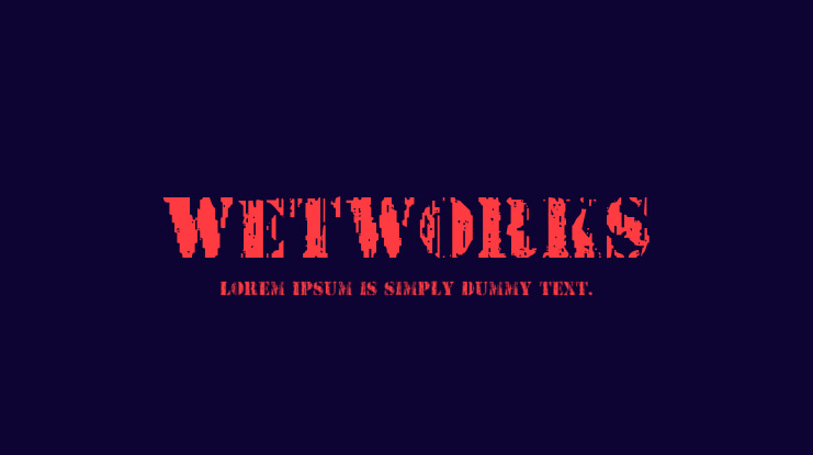 Wetworks Font Family