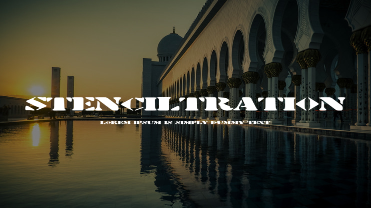 Stenciltration Font