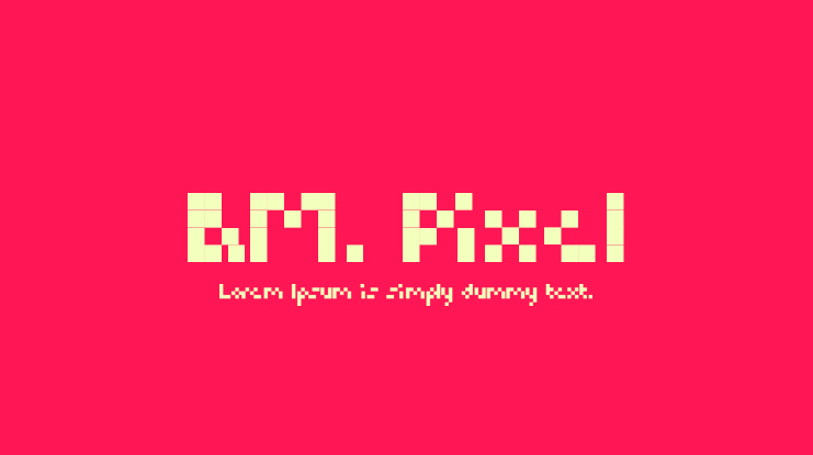 B.M. Pixel Font