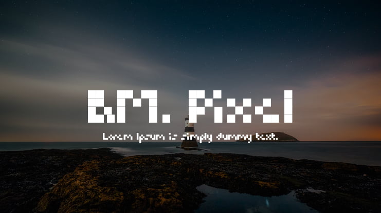 B.M. Pixel Font
