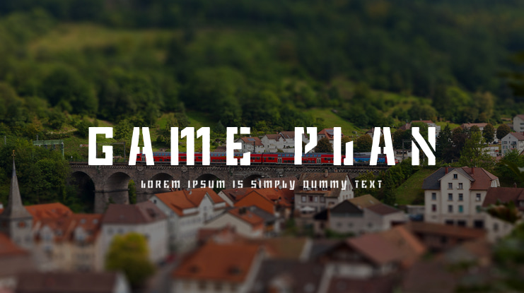 Game Plan Font
