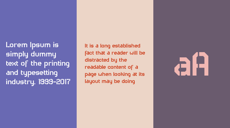 RH Carrier Stencil Font