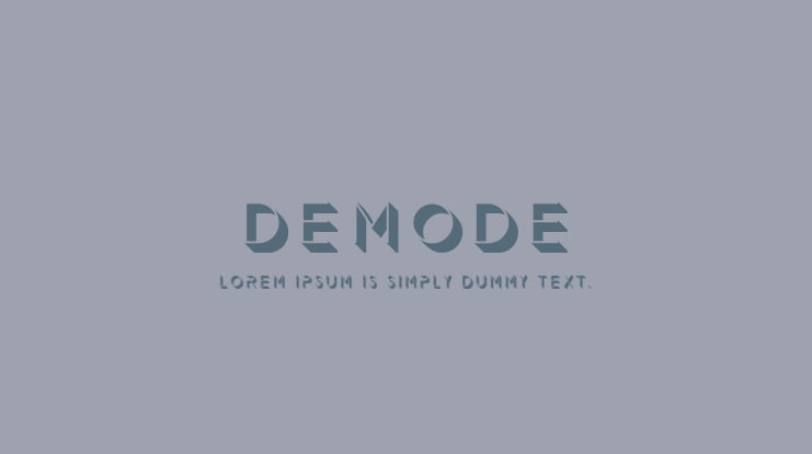 Demode Font Family