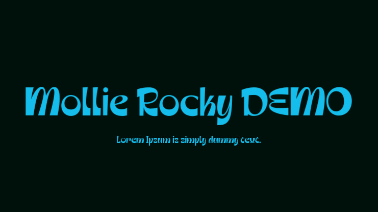 Mollie Rocky DEMO Font