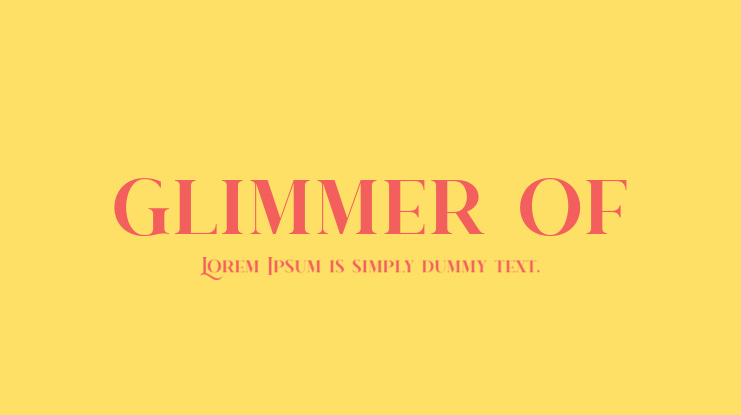 glimmer of Font