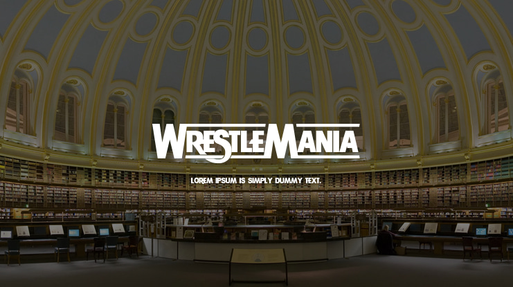 WRESTLEMANIA Font