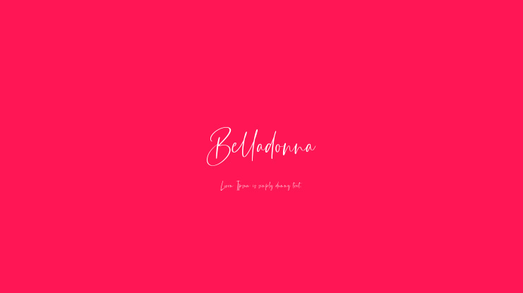 Belladonna Font