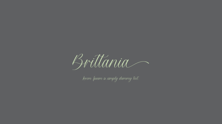 Brittania Font