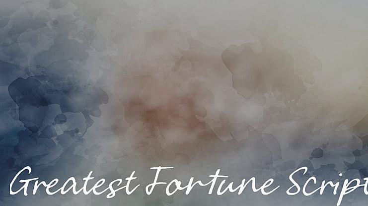 Greatest Fortune Script Font