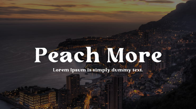 Peach More Font