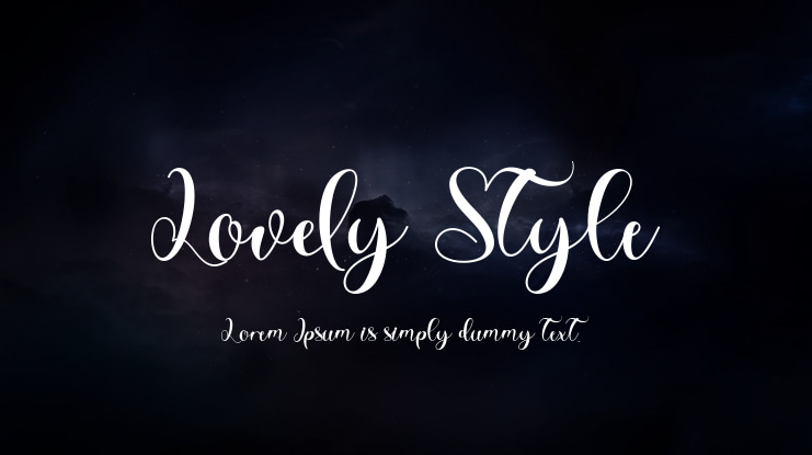 Lovely Style Font