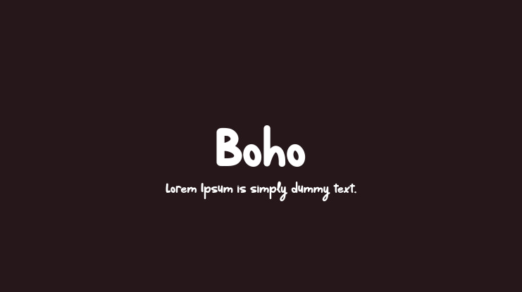 Boho Font