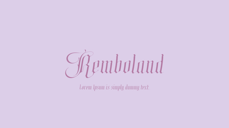 Remboland Font