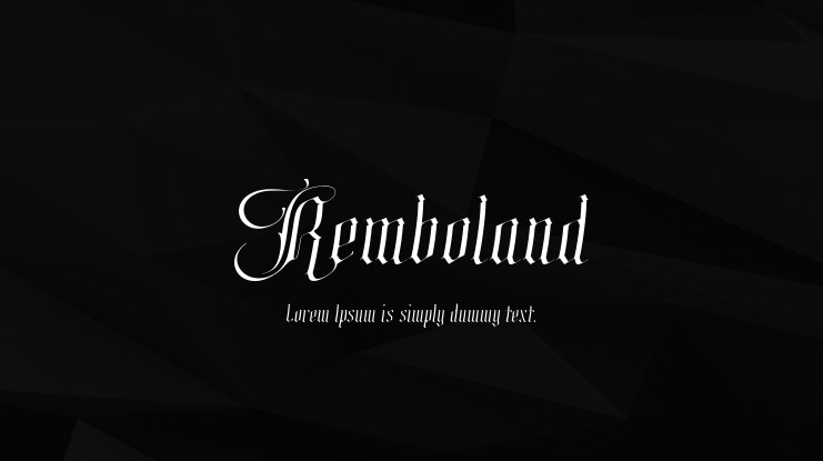 Remboland Font