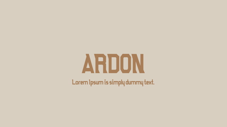 ARDON Font