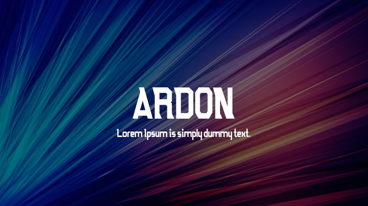 ARDON Font